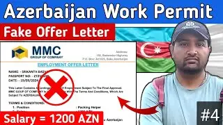 Fake Offer Letter Azerbaijan 🇦🇿 MMC Group of Company Baku 🇦🇿 Azerbaijan Work Permit 2024 🇦🇿 #4