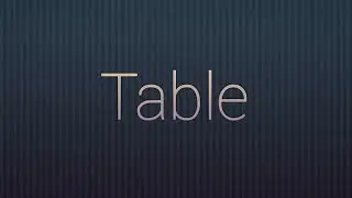 Table (meaning of table in hindi)