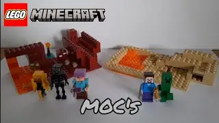 Stav&iacute;m LEGO Minecraft MOC's! Nether Adventures/Desert Adventures | 1/3