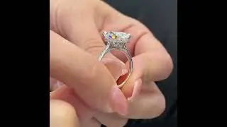 4.10 carat Oval Diamond Double Signature Wrap Ring