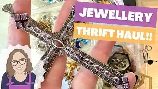 The Biggest Silver Pendant You've Ever Seen?! Thrifted Vintage Jewellery Haul!
