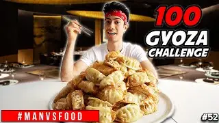 100 GYOZA Challenge - Ravioli Cinesi Jiaozi - Cheat Day ITA | MAN VS FOOD