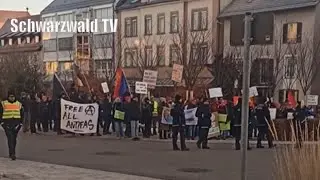 🚨🚔 Polizeieinsatz: Antifa demonstriert am Totensonntag gegen AfD-Parteitag in Hechingen [23.11.2025]