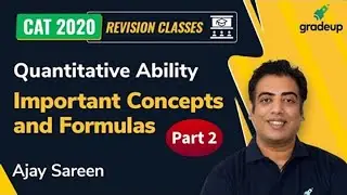 Complete Quant Revision | CAT 2020 Quant | Important Concepts and Formulas | Part 2 | Gradeup