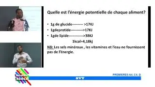1  1ERE A4 C D SVT Evaluation des besoins nutritionnels de l’Homme Partie I