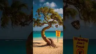 World's Most Dangerous Tree 🤯 | The Manchineel Or Beach evil #shortsfeed #manchineeltree #shorts