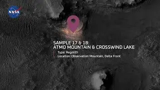 Conhe&ccedil;a as amostras de Marte: Atmo Mountain e Crosswind Lake (amostras 17 e 18)