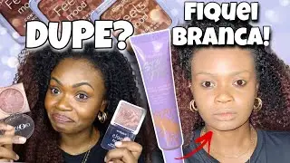 ⚠️VEJA ISSO ANTES de comprar a BASE STAY FIX e o CONTORNO MARMORIZADO da RUBY ROSE! | Pele Negra