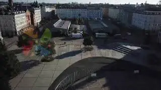 Israels plads, torvehallerne, summer morning, forward and camera move up, Copenhagen Denmark 720p
