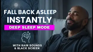 Meditation to get back to sleep when you've woken up | Deep Sleep Meditation | Rain Sounds