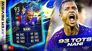 THE HYPE IS REAL!!💪 93 TEAM OF THE SEASON NANI REVIEW! FIFA 21 Ultimate Team