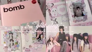 GLLIT vlog 🐈 album unboxing, photocard collection, journal with me