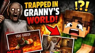 Minecraft but Granny TRAPPED Me 😱😱