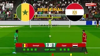 Senegal vs Egypt - Penalty Shootout | Africa Cup of Nations 2025 Semi-Final | Pes 21 Gameplay