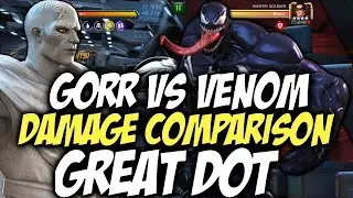Gorr Vs Venom Damage Comparison | Great DOT | Marvel Contest Of Champions