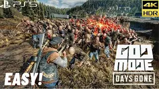 Days Gone 1000 Zombies vs Me Easy (Biggest Horde Battle)