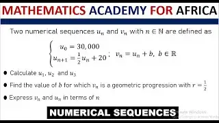 NUMERICAL SEQUENCES
