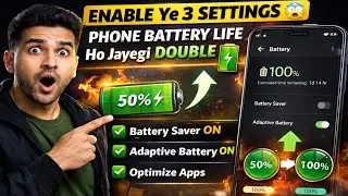 This is Crazy 😱 Enable These Settings & 😱 Phone Battery Life Ho Jayegi Double 🔋2026