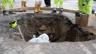 Bad weather: Via Manzoni in Naples closed due to a sinkhole