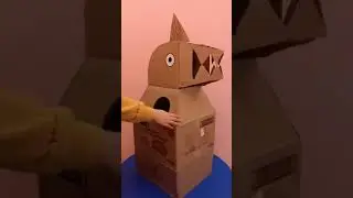 Diy dinosaur costume from cardboard F for Su