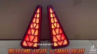 TOYOTA VOXY 80 MODELISTA CYSTAL REAR BUMPER LAMP RUNNING SIGNAL BRAKE LIGHT 3 in 1 ( MODELLISTA )