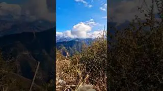 clouds flying over the mountains🏔#shorts #youtubeshorts #tranding #viral #neerajnegipahadivlogs