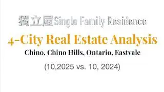Monthly Real Estate Market Update &ndash; Chino, Chino Hills, Ontario, Eastvale, 10, 2025. 房地產十月份市場更新