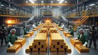 Inside the Gold Refining Plant: How Raw Rock Becomes Pure 24K Gold Bars | (Full Process)