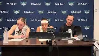 Dallas Wings vs Phoenix Mercury: Paige Bueckers and Aziaha James post game