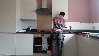 Kitchen Remodel with Acrylic Splashback Installation and Painting.