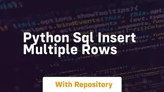 python sql insert multiple rows