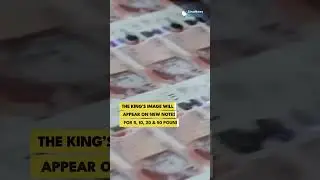 Currency #notes with King Charles' image enter circulation in the UK | #kingcharles #uk #shorts