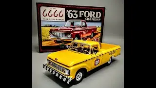 Модель грузовика Ford F100 V8 Custom 1963 года выпуска, масштаб 1/25. Инструкция по сборке, покра...