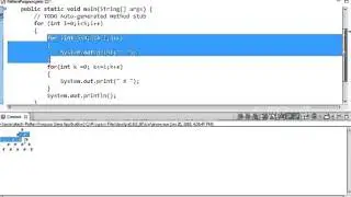 Object Oriented Programming Java in Tamil - Pattern program 2