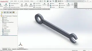 Llave inglesa. Objetos random en Solidworks. #4