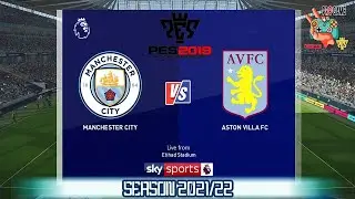 Manchester City vs Aston Villa FC |  PES 2019 Gameplay PC