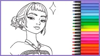 Zoey de K-Pop Demon Hunters Coloriage
