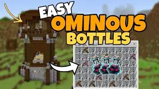FASTEST Ominous Bottles Farm for MCPE & Bedrock 1.21+