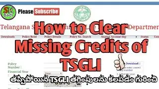 How to Add to Our Statement TSGLI Missing Credis|| SKBADI