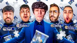 CREANDO el MEJOR EQUIPO de BLUE LOCK con SOBRES ft MegaR, Kballero, SoulRap y DarckStar