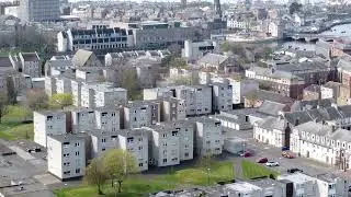 Ayr Racecourse and surrounding area on Scottish Grand National Day