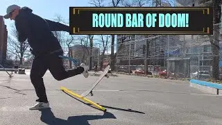 Skateboarding In My 40s - 71: Getting A Feel For Round Bars! #skateboarding #BAHB #halifax
