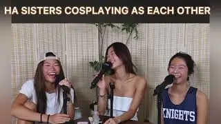 ERICA HA COSPLAYING AS EVELYN, EMILY AS ERICA AND EVELYN AS EMILY- THIS WAS SO HILARIOUS 😂
