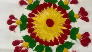 Easy & beautiful rangoli design 