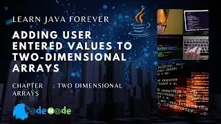 How to take input by user in 2 D array in Java | Java coding