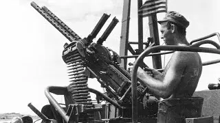 Japanese Landing Forces Disrupted by US PT Boats at Lingayen Gulf, 1945