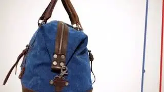 Handmade Waxed Canvas Leather Travel Bag Dufulle Bag Holdall Weekender Bag by MoshiLeatherbag