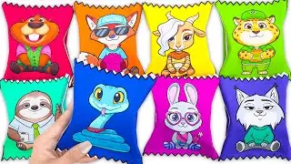 Paper DIY💖 Unboxing ZOOTOPIA Blind Box, How to make Candy Blind Bag ASMR
