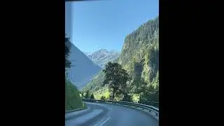 Driving on B169 to Ginzling Austria