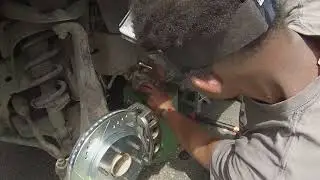 TitanProjectEp5BreakingTheFrontBrakesPt2  Finish installing new rotors, pads, and calipers?